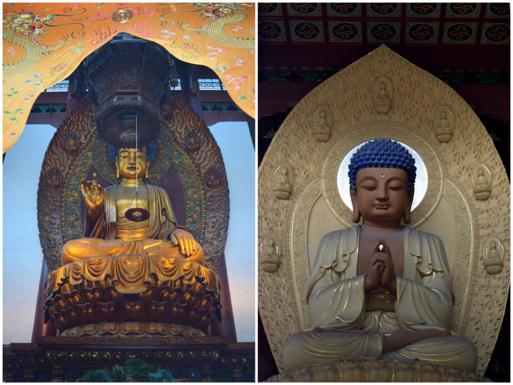 משמאל: בודהה שקיאמוני (צילום: טל ניצן)