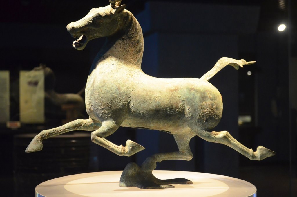 הסוס המעופף של גאנסו, חאן המזרחית. מוזיאון גאנסו (צילום: נוגה פייגה)